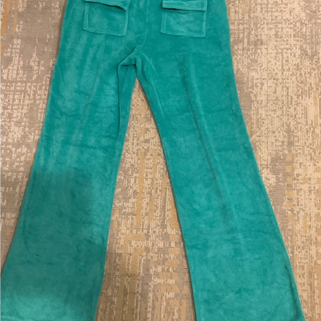 Old Navy Aqua Lounge Track Pants Women Sz S Sweatpant Jogger Terry Cloth Y2K NWT - Image 4