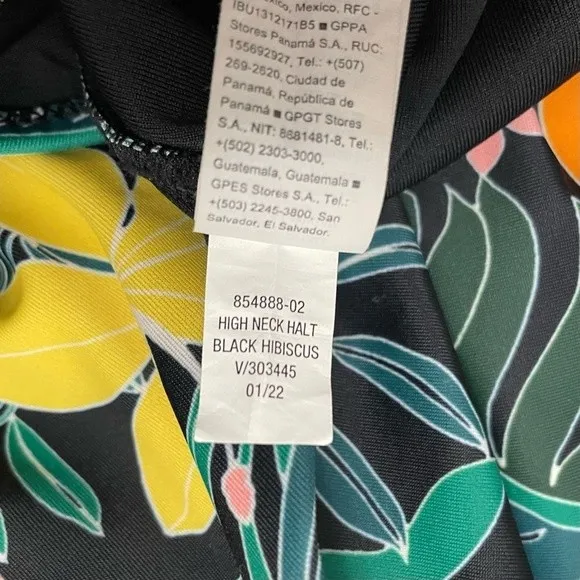 Old Navy Hibiscus Print Plus Size Halter Tie One Piece Swimsuit Plus Size 2X - Image 11