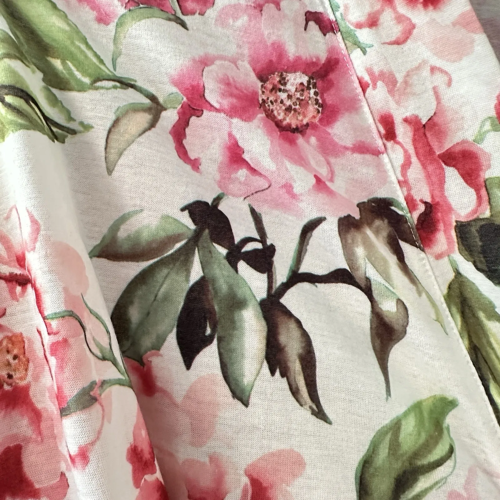 Show Me Your‎ Mumu Brie Robe Floral Print Pink Belted Kimono One Size Boho Bride - Image 9