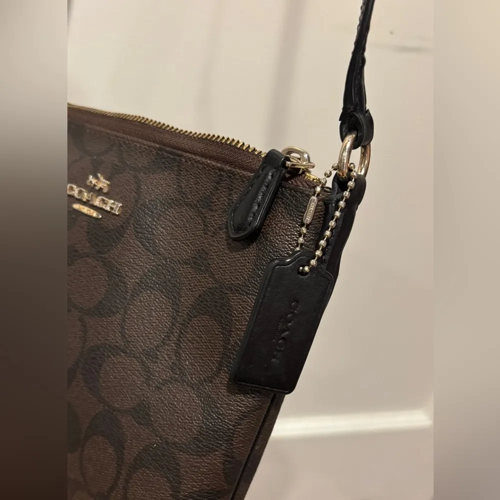 Coach Signature North/South Crossbody Signature Coated Canvas - Image 5