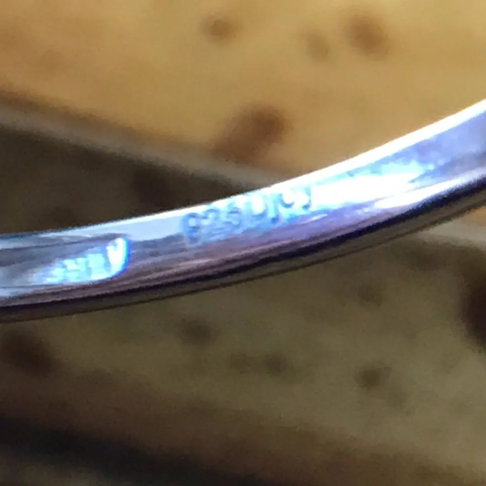 Natural Green Diamond Accent Sterling Silver Ring Size 8 - Image 5