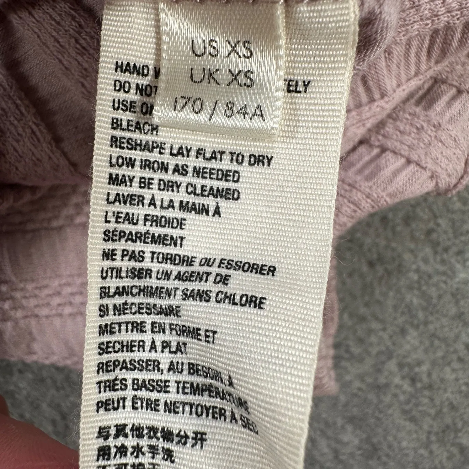 Free People Party in the Back Top Women's XS Purple Ribbed Long Sleeve Tie Back - Image 8