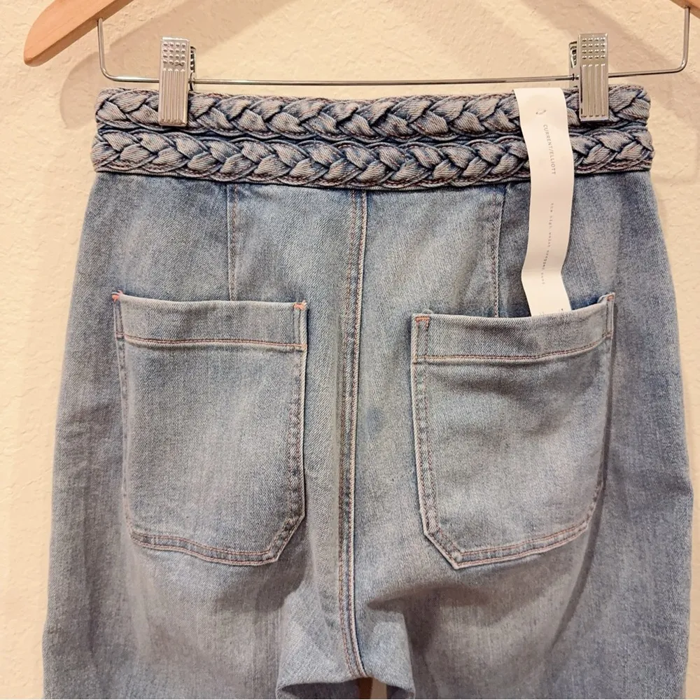 Current/Elliott the braided high waist cropped Size 25 NWT - Image 11
