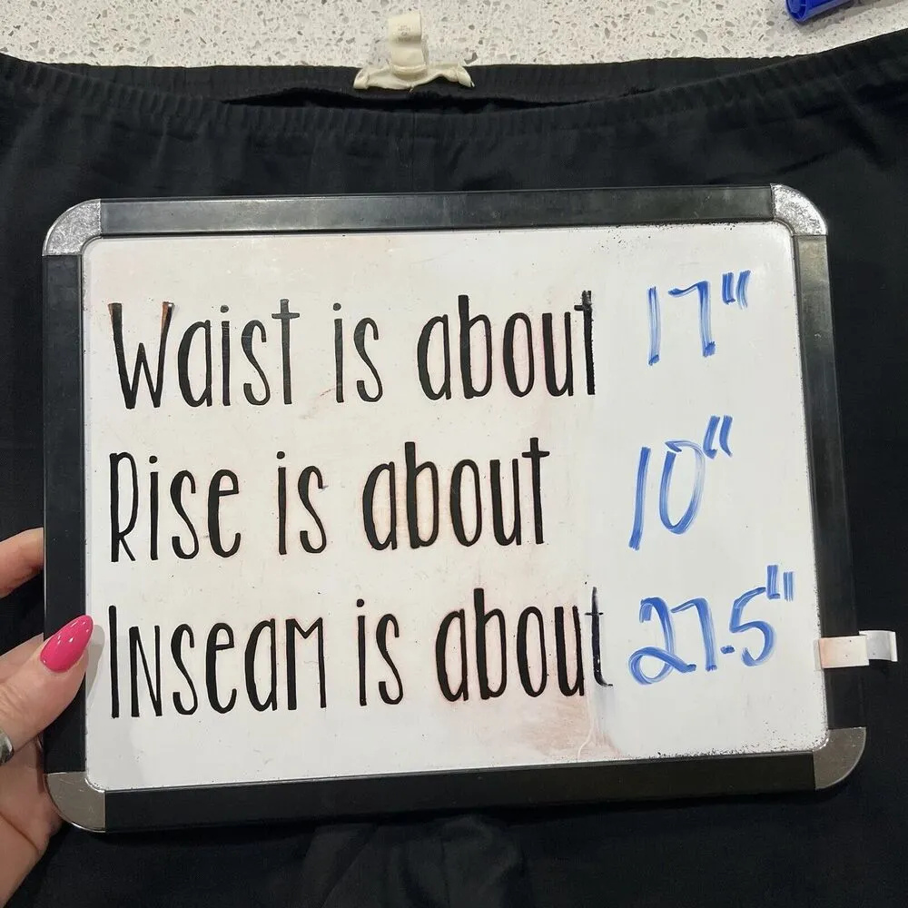 Eileen Fisher Size L Pants Slim Knit Crop Pants Black Stretch Side Zip Capsule - Image 11