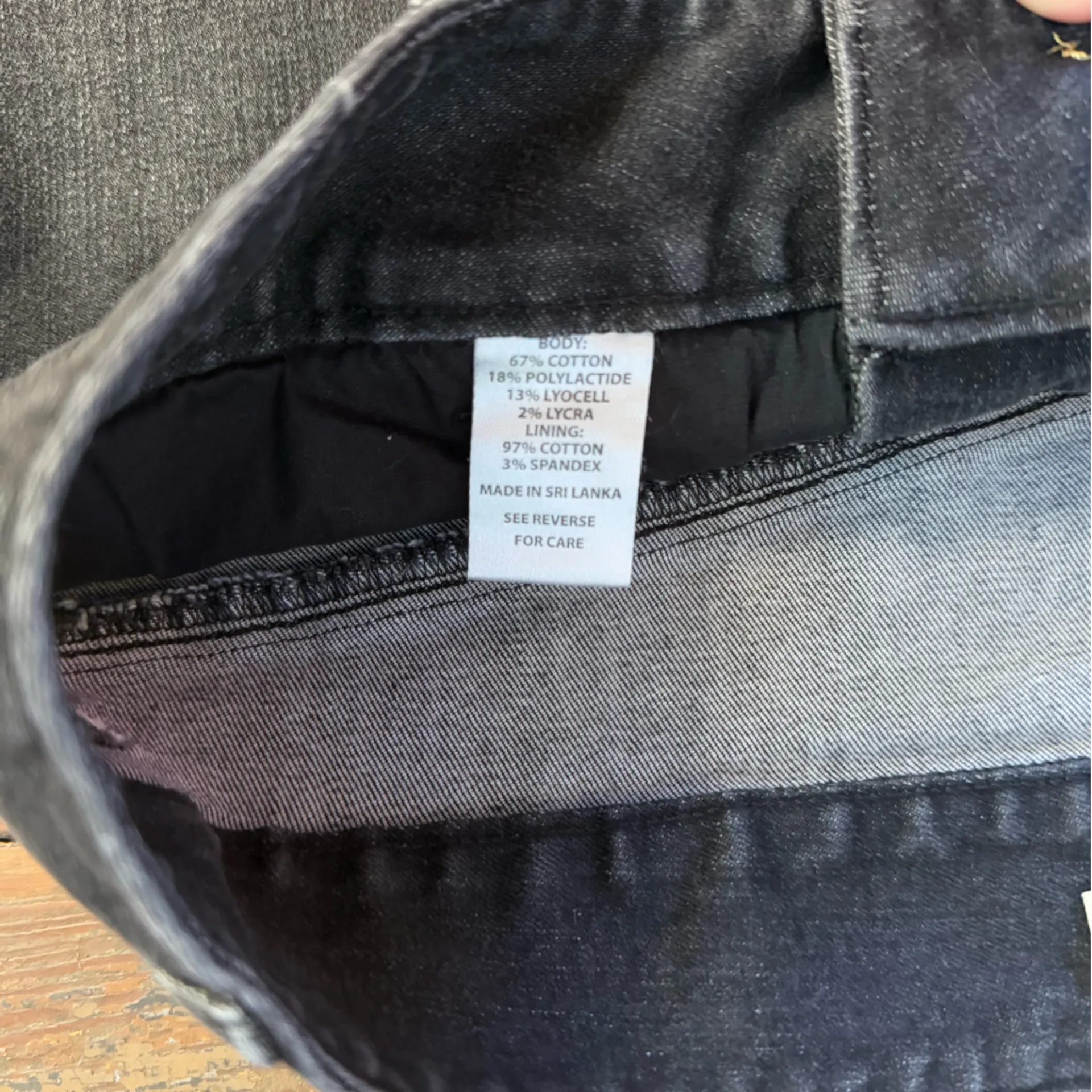 Spartina 449 Juliette Charcoal Wash High Rise Raw Hem Kick Flare Jeans ~ Sz 8 💛🍄 - Image 10