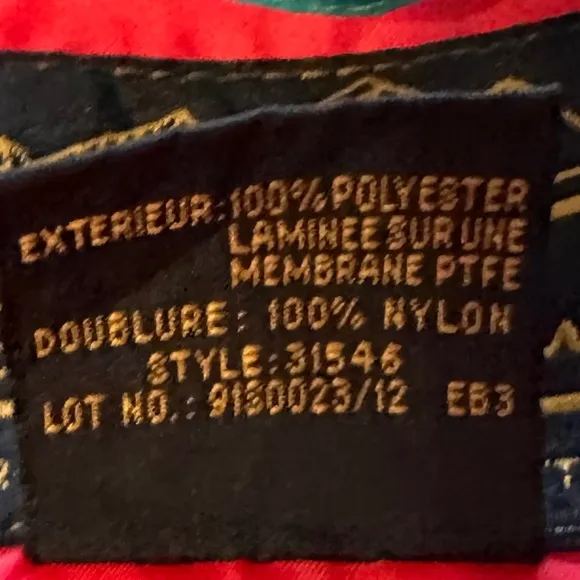 Eddie Bauer Red and Blue Gore-Tex Pullover Windbreaker Jacket‎ Sz L - Image 9