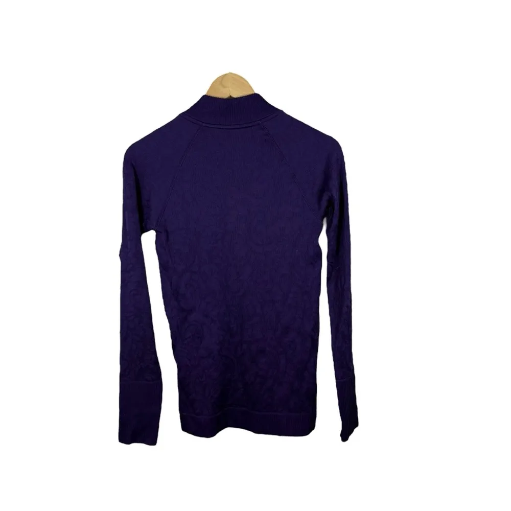 Lululemon Rest Less Half Zip Pullover in Dark Court Purple Size 6 - Image 11