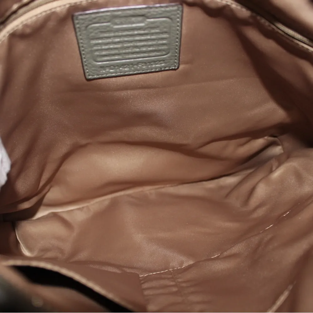 COACH green leather shoulder/crossbody bag - Image 3