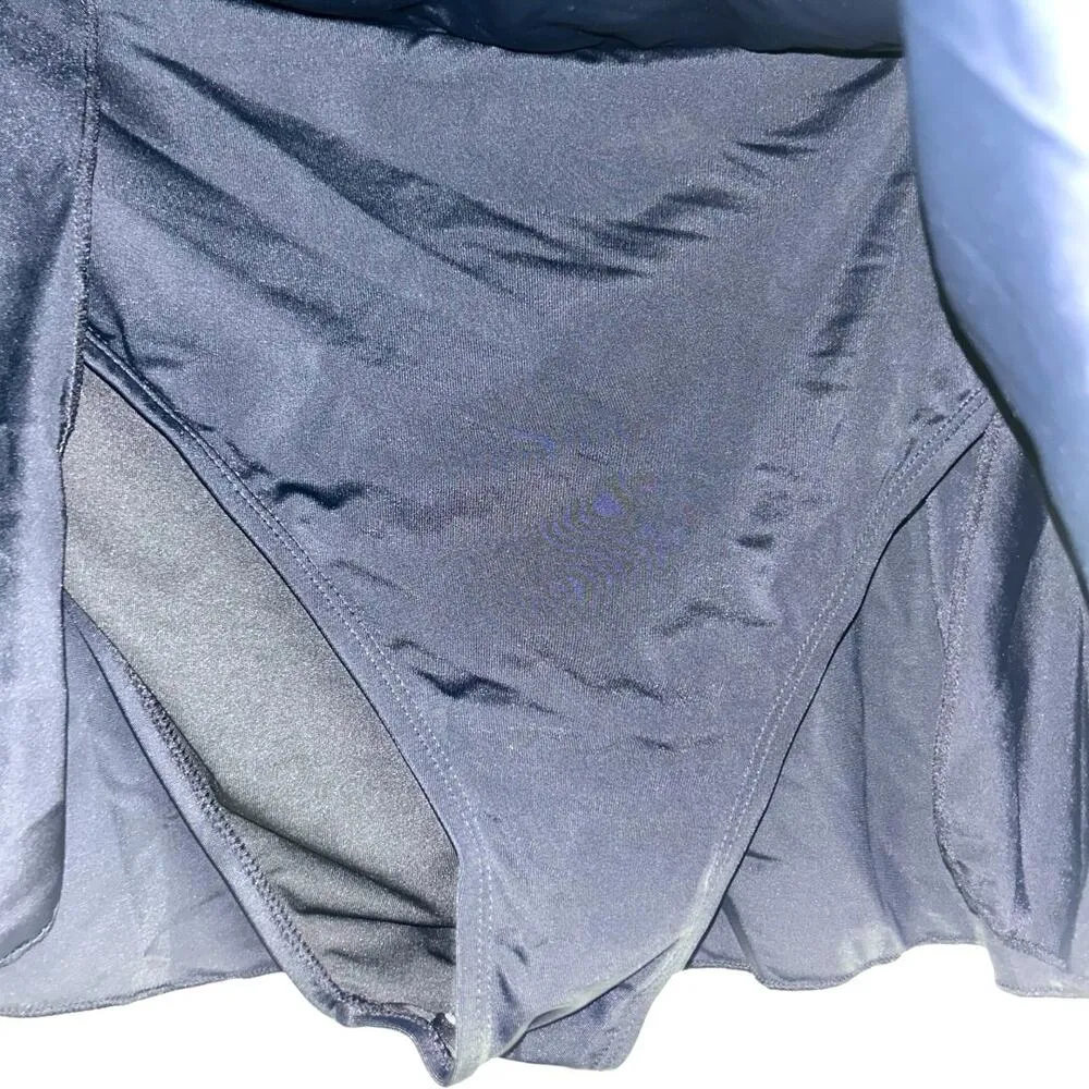 Bloomchic Black Swim Figure Flattering Skort Size 10 - Image 3