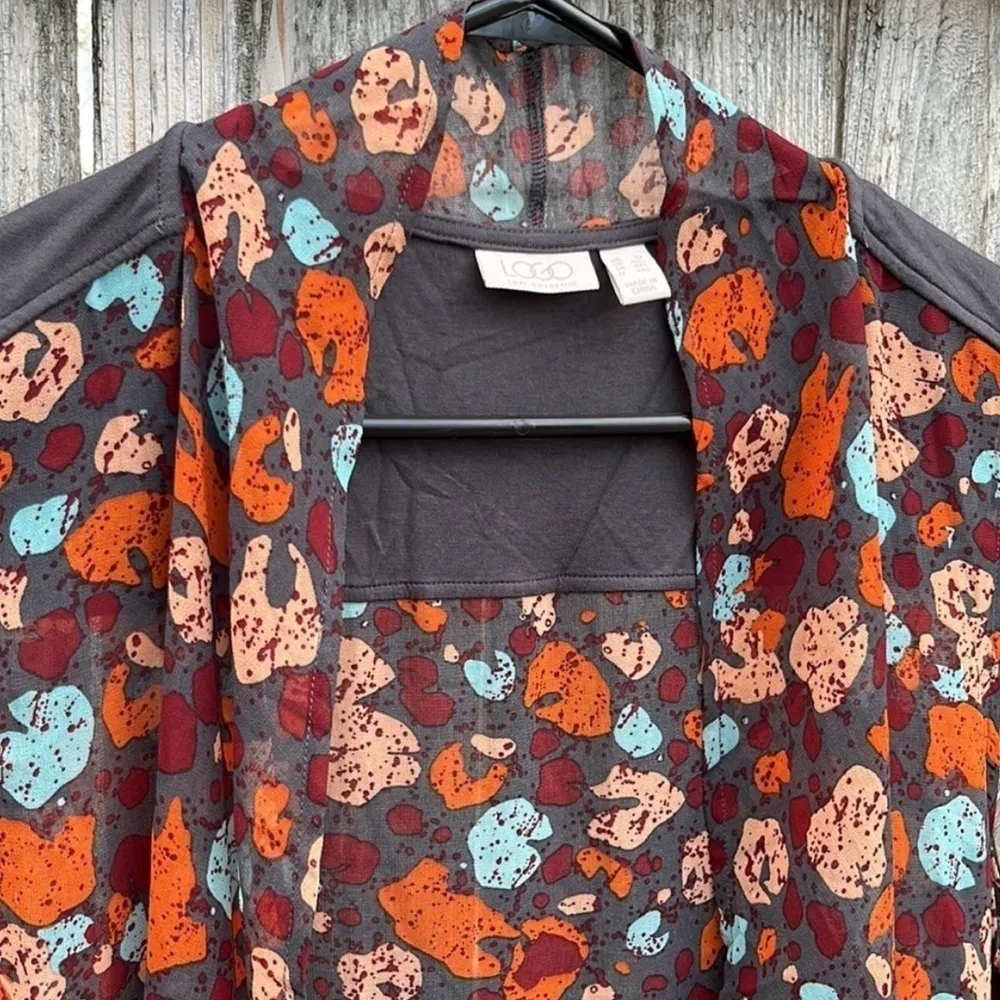 Euc LOGO Lori Goldstein Open Front Duster Top - Image 3