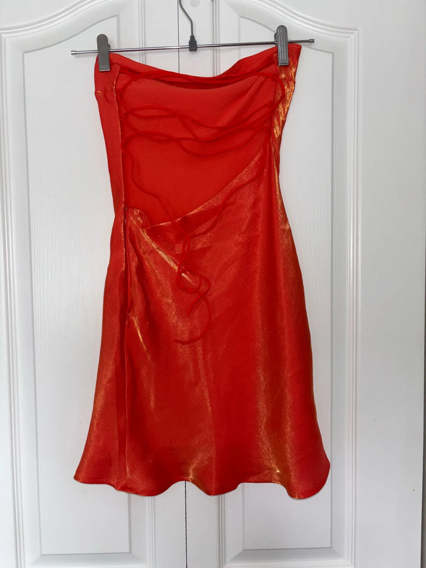 White fox Metallic Mini Dress - Image 4