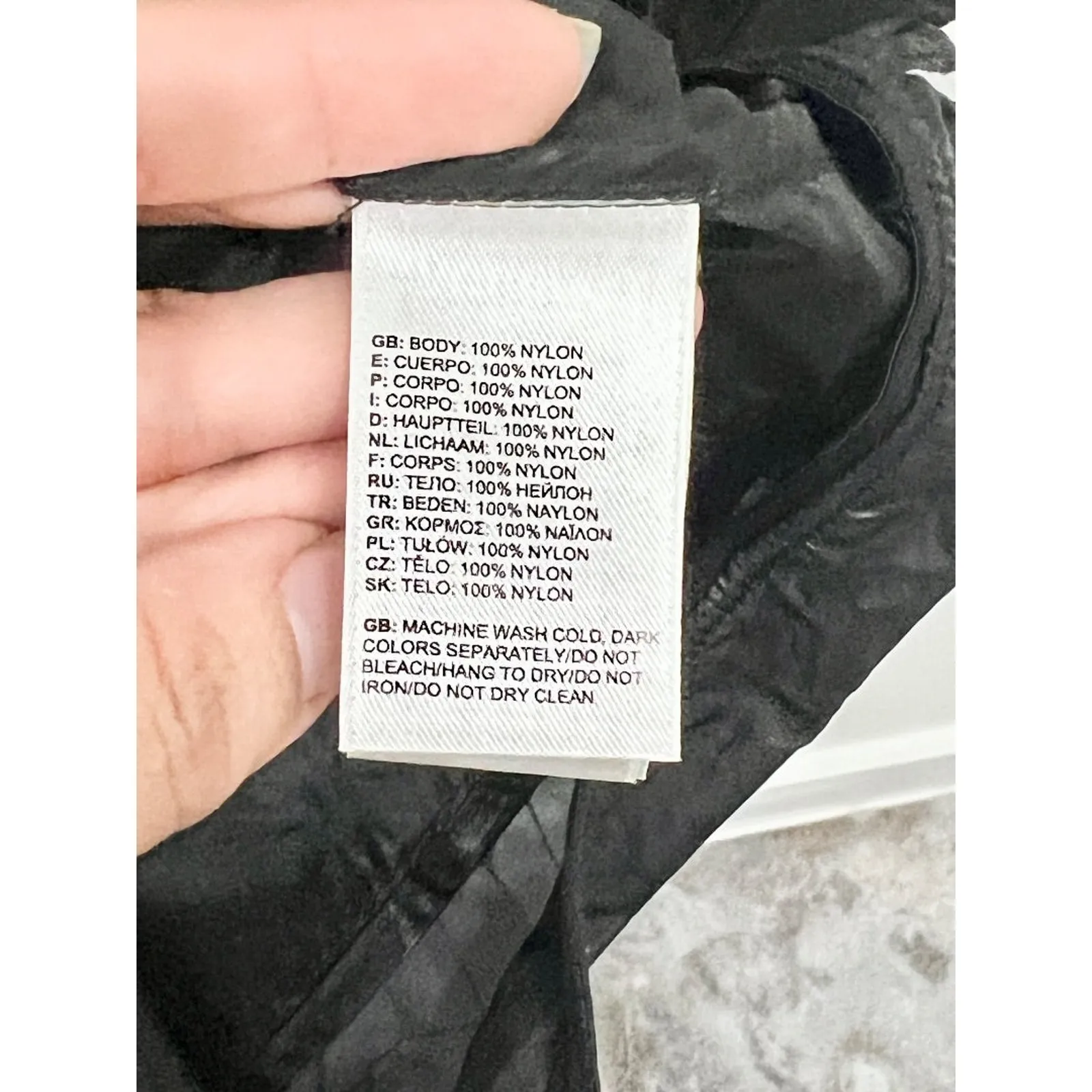 The North Face Hybrid Full Zip Mockneck Windbreaker Jacket Black Women's Size XS - Image 4