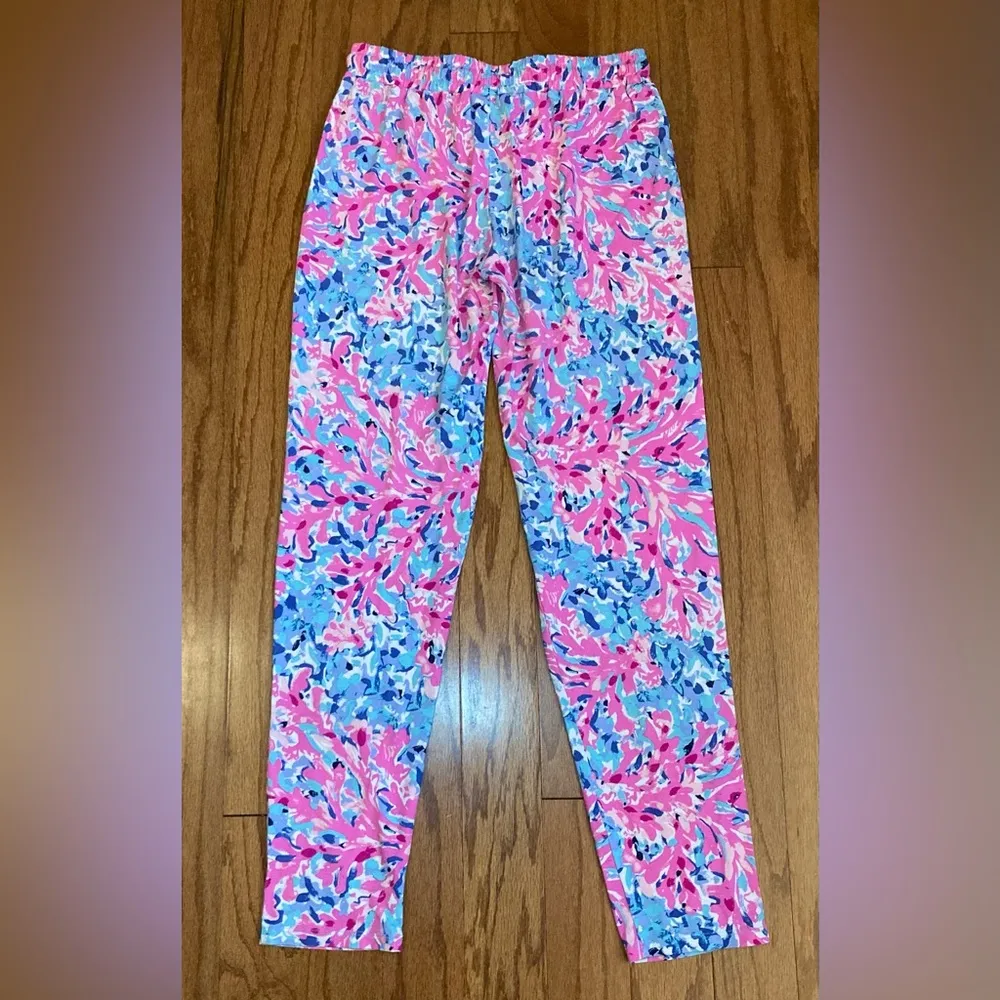 Lilly Pulitzer- Pink‎ and blue floral pants Size XS - Image 3