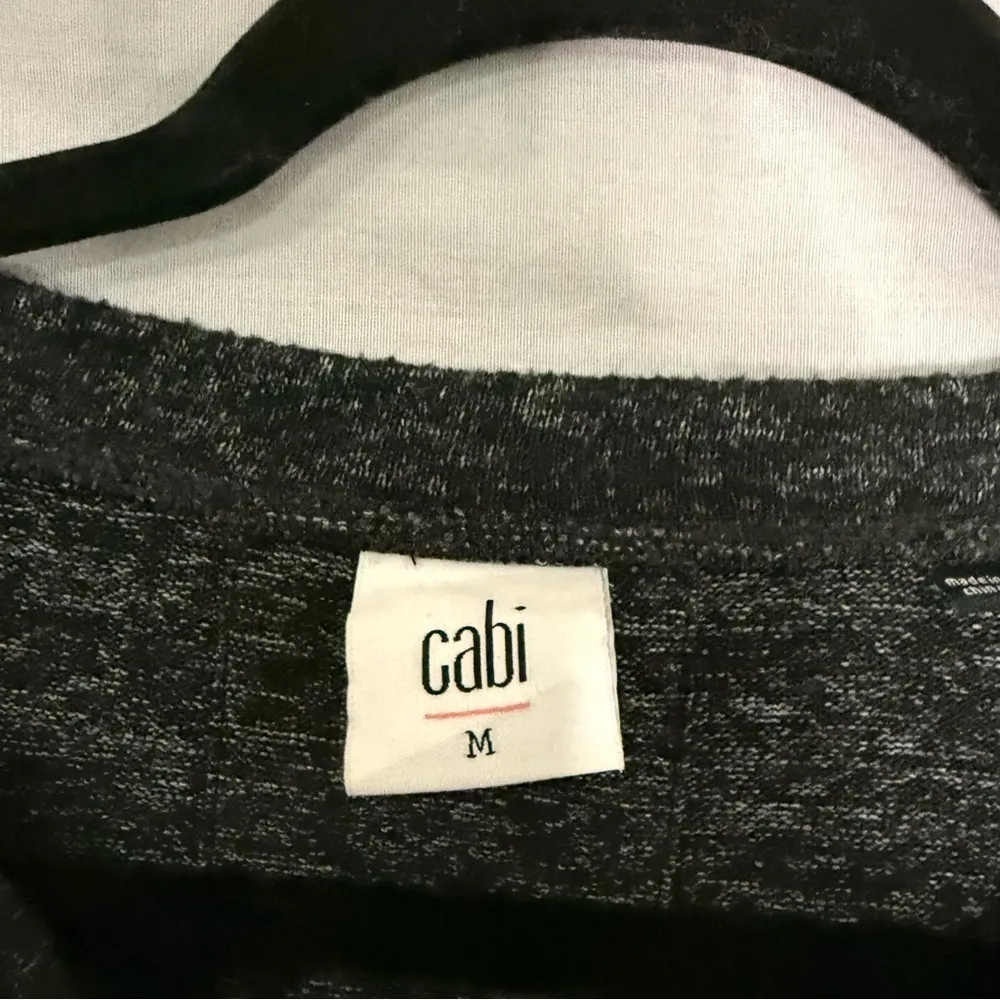 Cabi PJ V Neck Long Sleeve Dress Style 3829 lagenlook cozy size medium dark grey - Image 7