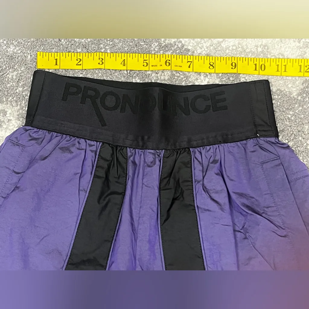 Puma Pronounce High Waisted Athletic Pants Relaxed Fit Size XXS Purple - Image 7