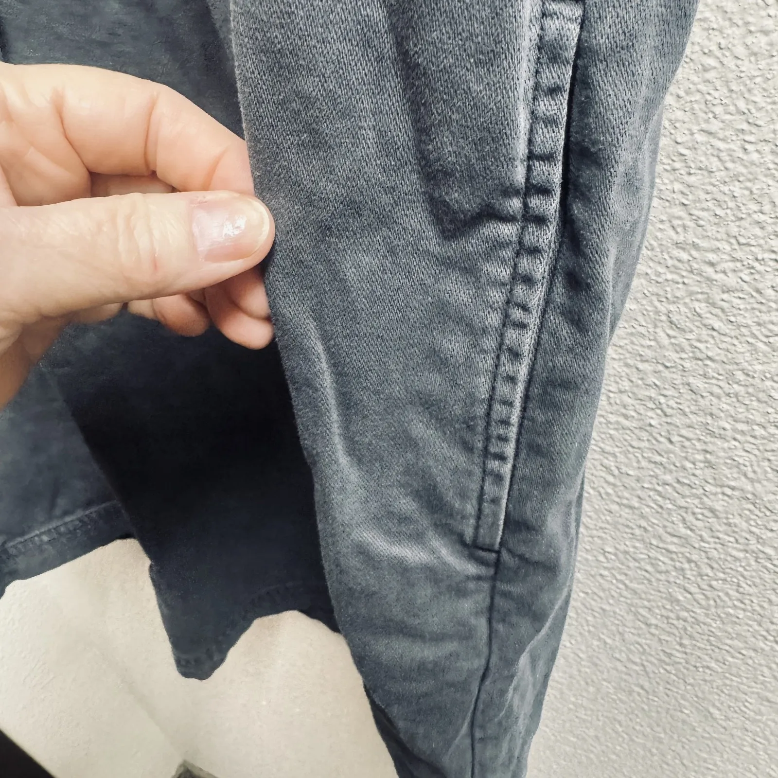 Gap Grey Shirt Dress sz XS canvas utility minimalist office cotton shift - Image 5