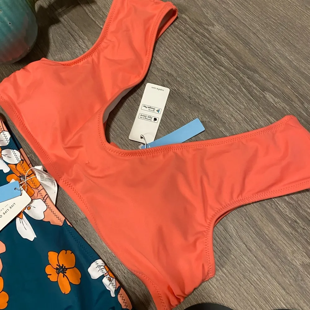 New Cupshe Tropical | Floral Two Piece Swim Suit | Bikini Set - Image 3