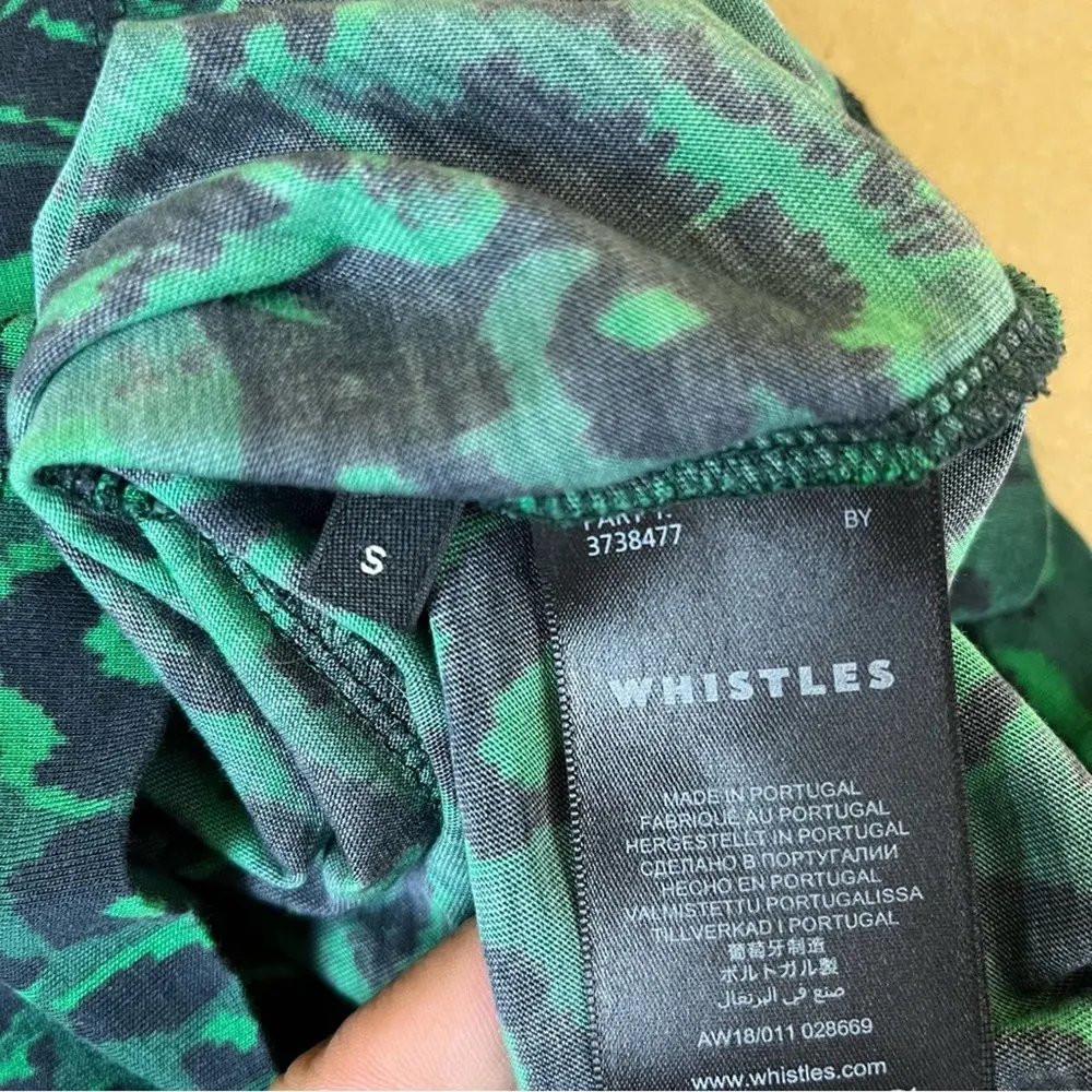 Whistles Green Animal Print Tee - Image 7
