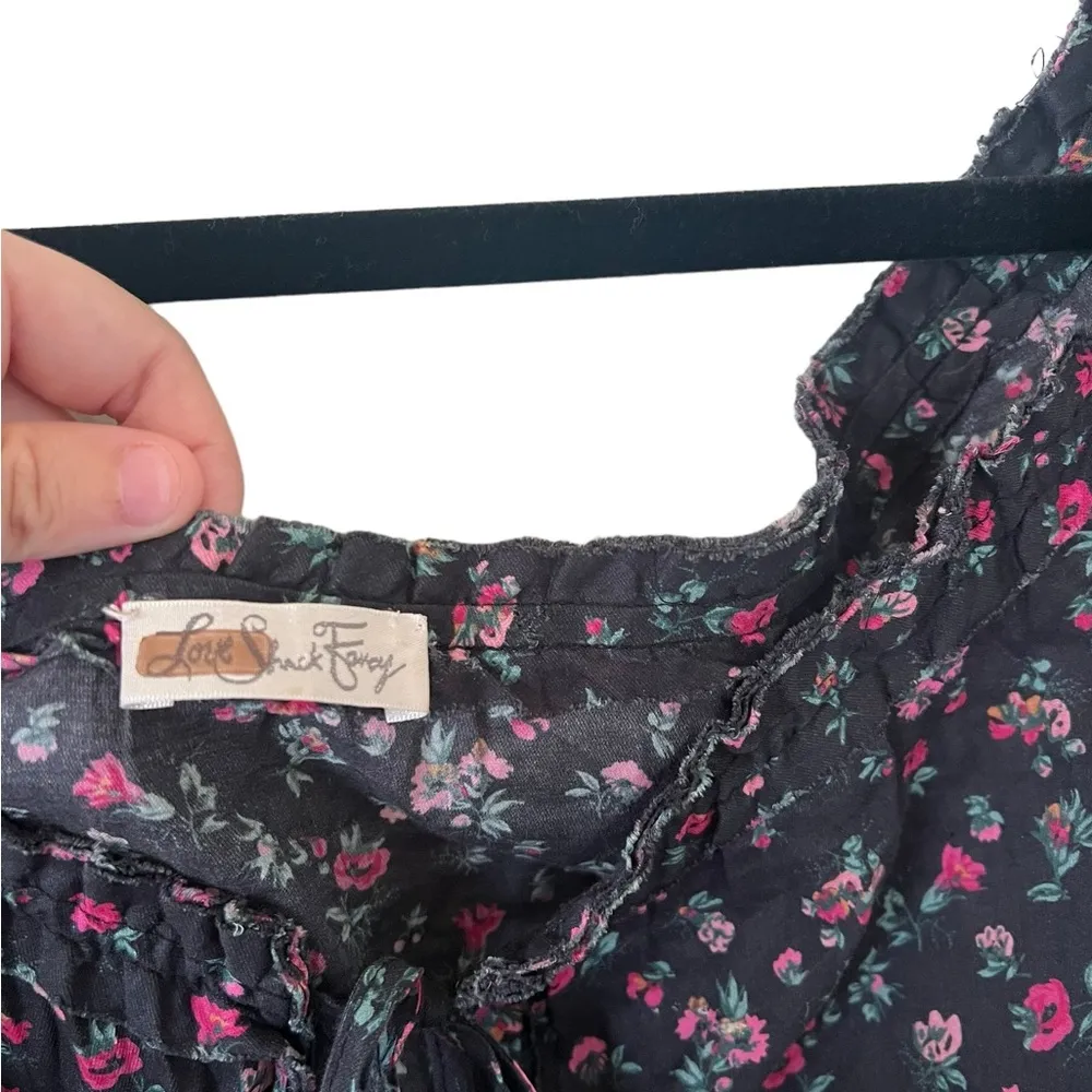 Love Shack Fancy Popover Dress in Secret Garden - Image 5