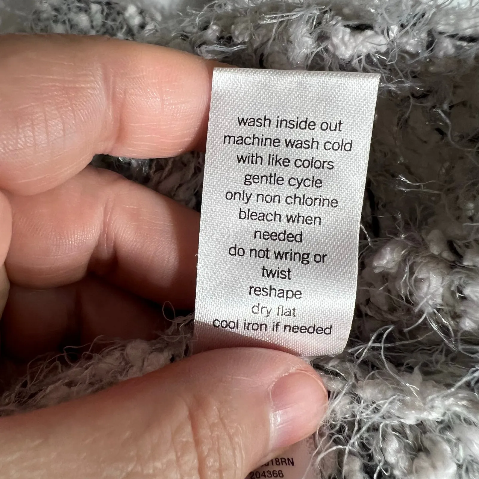 SO Womens Fuzzy Sweater Pullover Soft Stretchy Long Sleeve Lightweight Gray Smal - Image 8