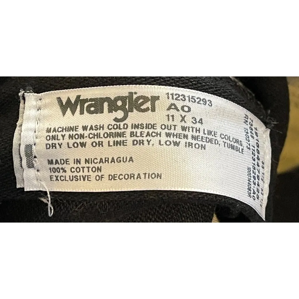 Wrangler Cowboy Cut Jeans Natural Rise Slim Fit Tapered Legs Size 11 x 34 Tall - Image 5