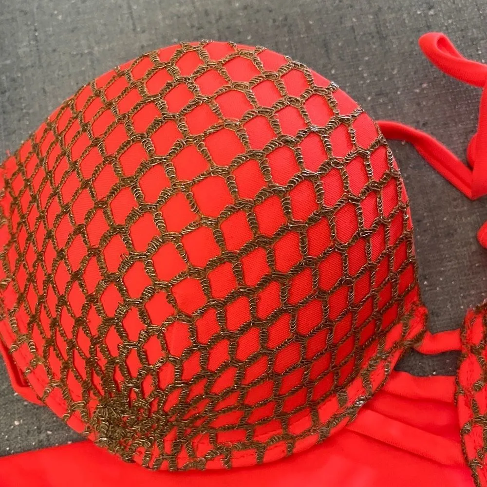 Beach Bunny Bronze Padded Bikini Top - Image 9