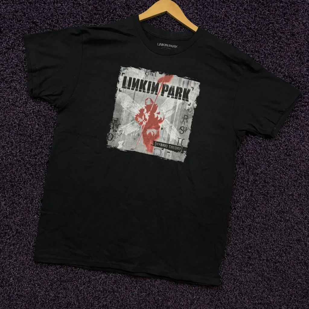 Linkin Park Hybrid Theory Album Art Nu Metal Band T-Shirt L - Image 3