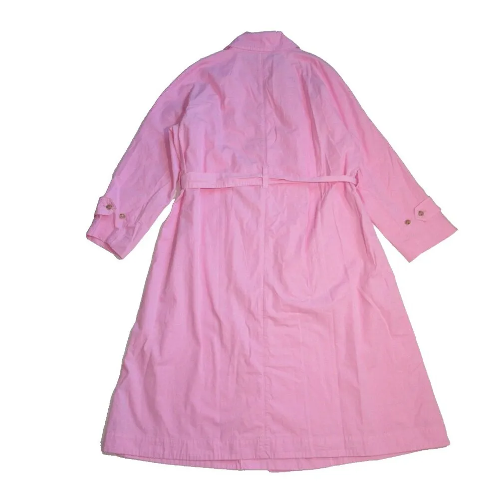NWT J.Crew Relaxed Heritage Trench Coat in Picador Pink Chino Oversized M $248 - Image 3