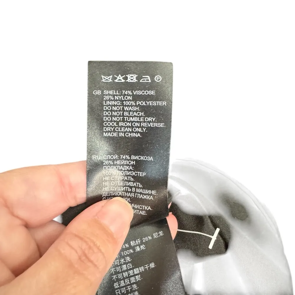 Reiss Bianca Black Velvet Long Sleeve Mini Dress - Image 9