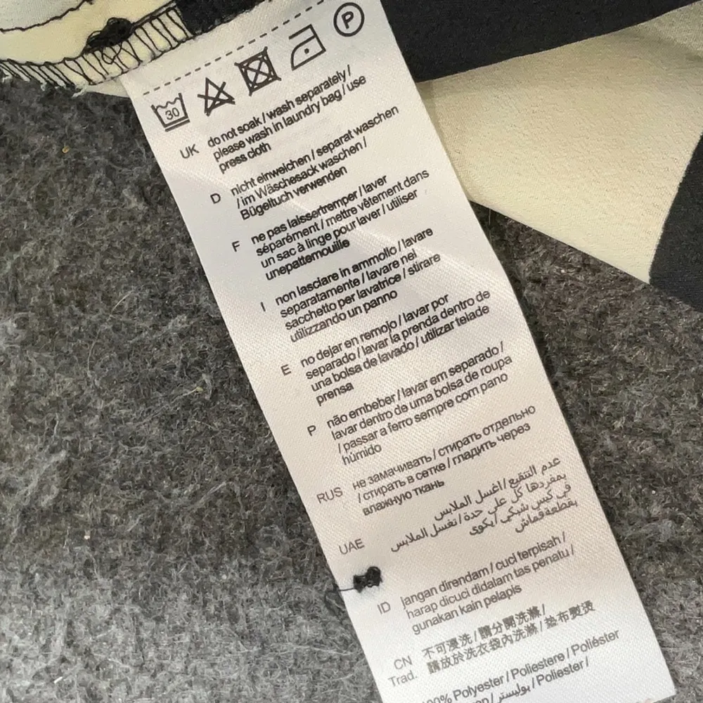 Esprit Vintage Black and White Polka Dot Blouse Stripes Multiple Patterns sz12 L - Image 4