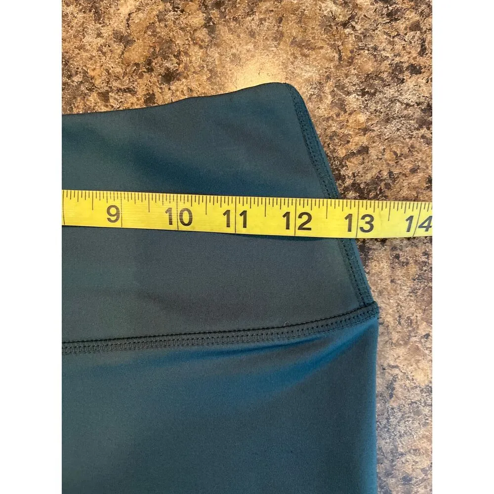 Yogalicious Lux Teal Green Crop Leggings Size Small - Image 4