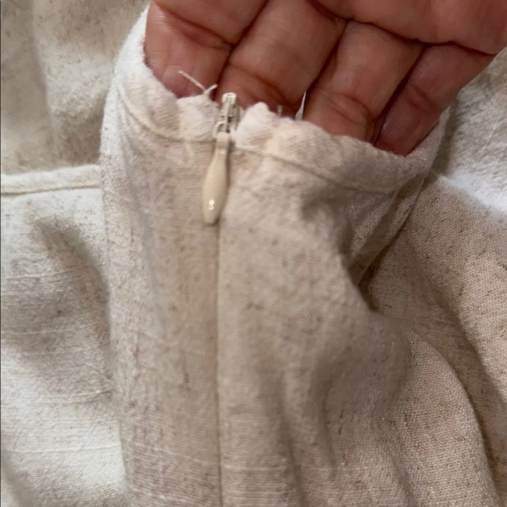 PRINCESS POLLY Tay Linen Blend Romper Beige Size 0 - Image 8