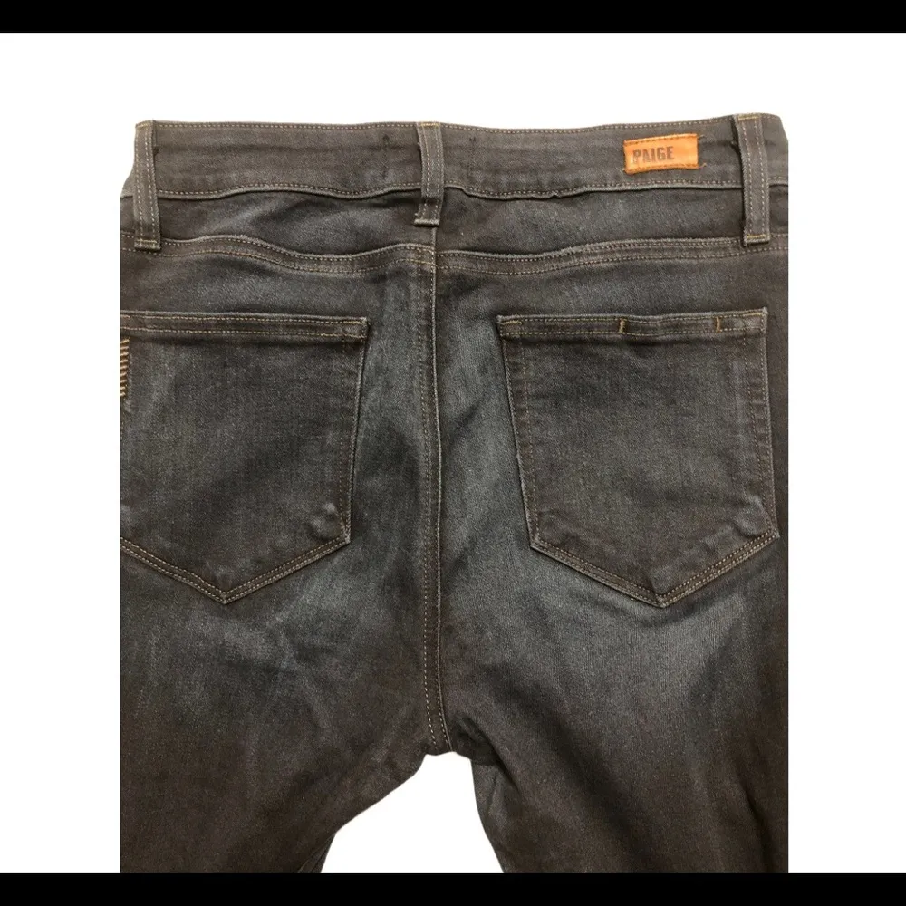 PAIGE Verdugo Ankle Dark Wash Skinny Jeans Pant 27 Blue - Image 4