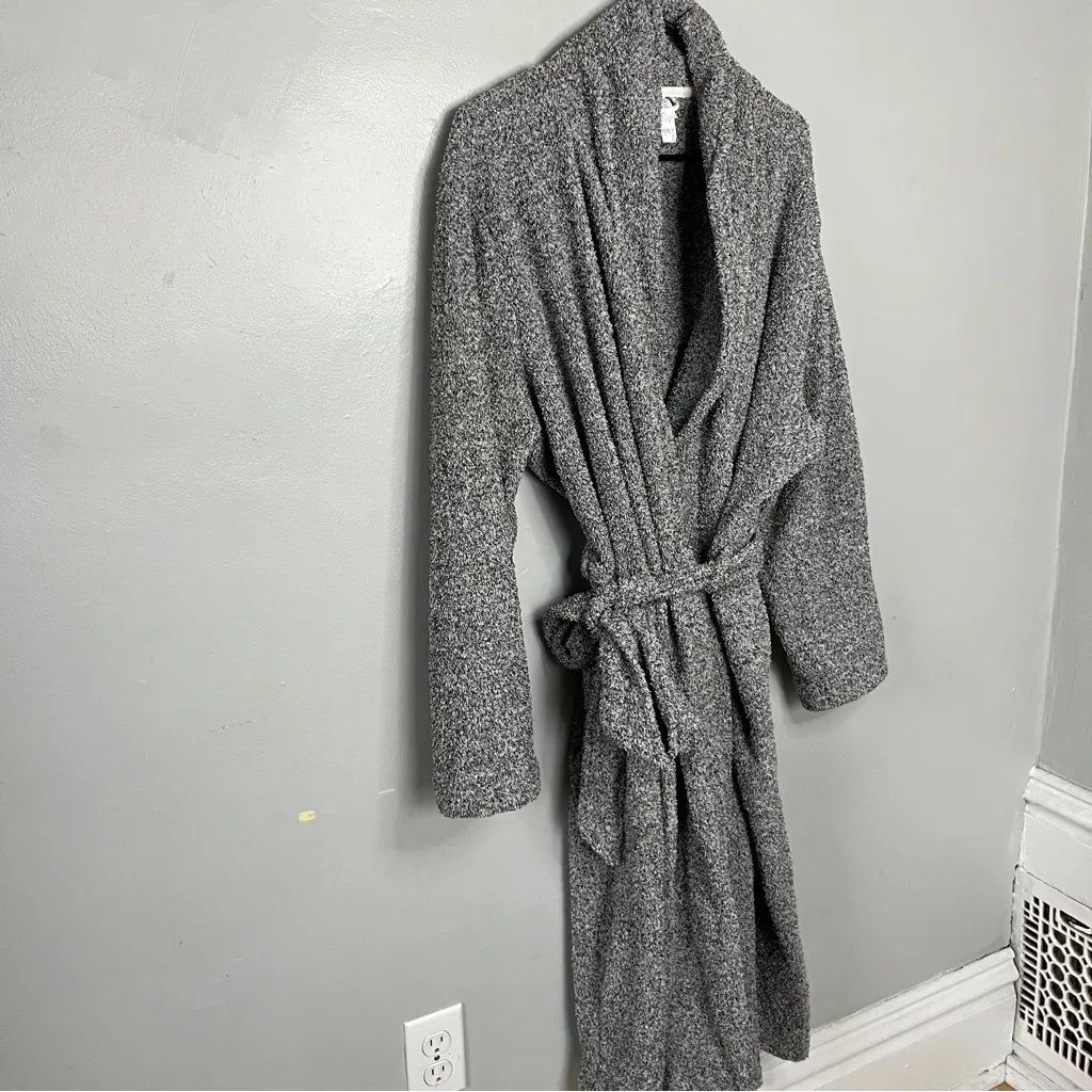 Stars Above  Charcoal Belted Robe - Image 2