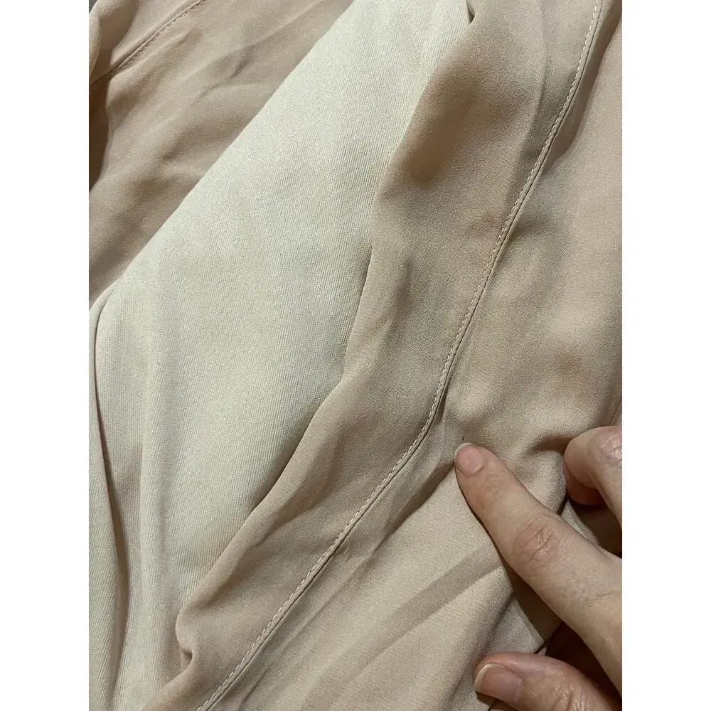 NWOT SMY MuMu Shannon‎ One Shoulder Formal Dress Maxi Size XS Dusty Blush Crisp - Image 13