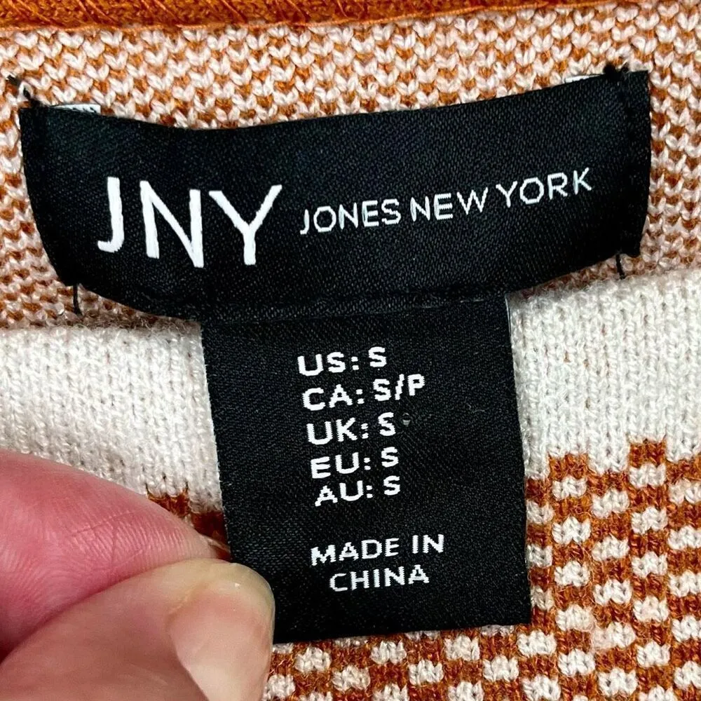 Jones New York Plaid Grigham Fall Sweater Small - Image 10