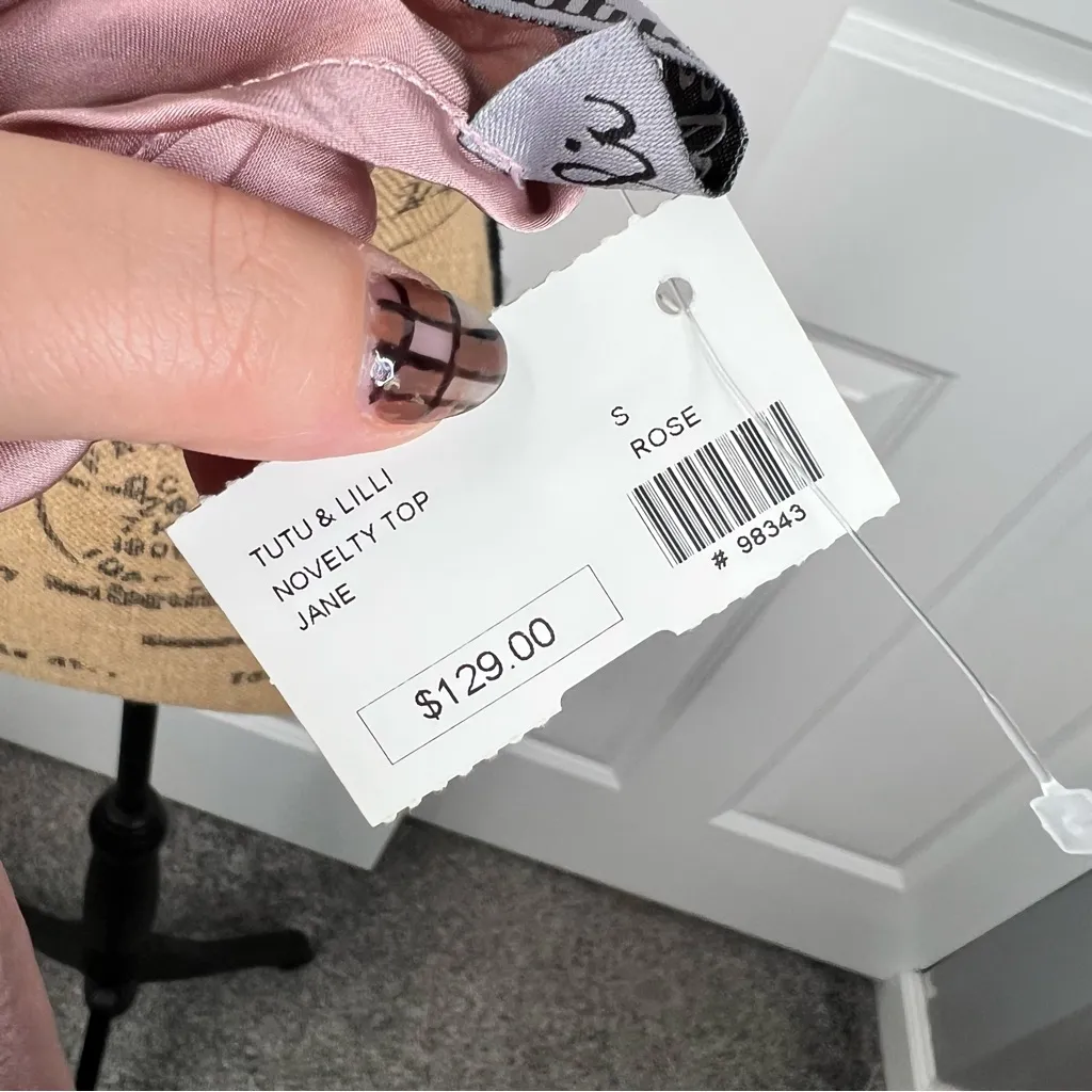 Sz S Tutu & Lilli NWT $129 MSRP Rose High Low Cami Pink - Image 5