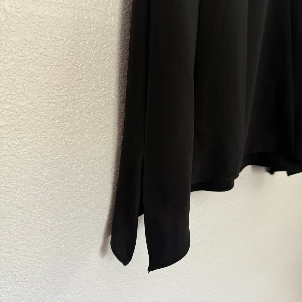 Amanda Uprichard Little Black Dress Flutter Sleeve XS - Image 6