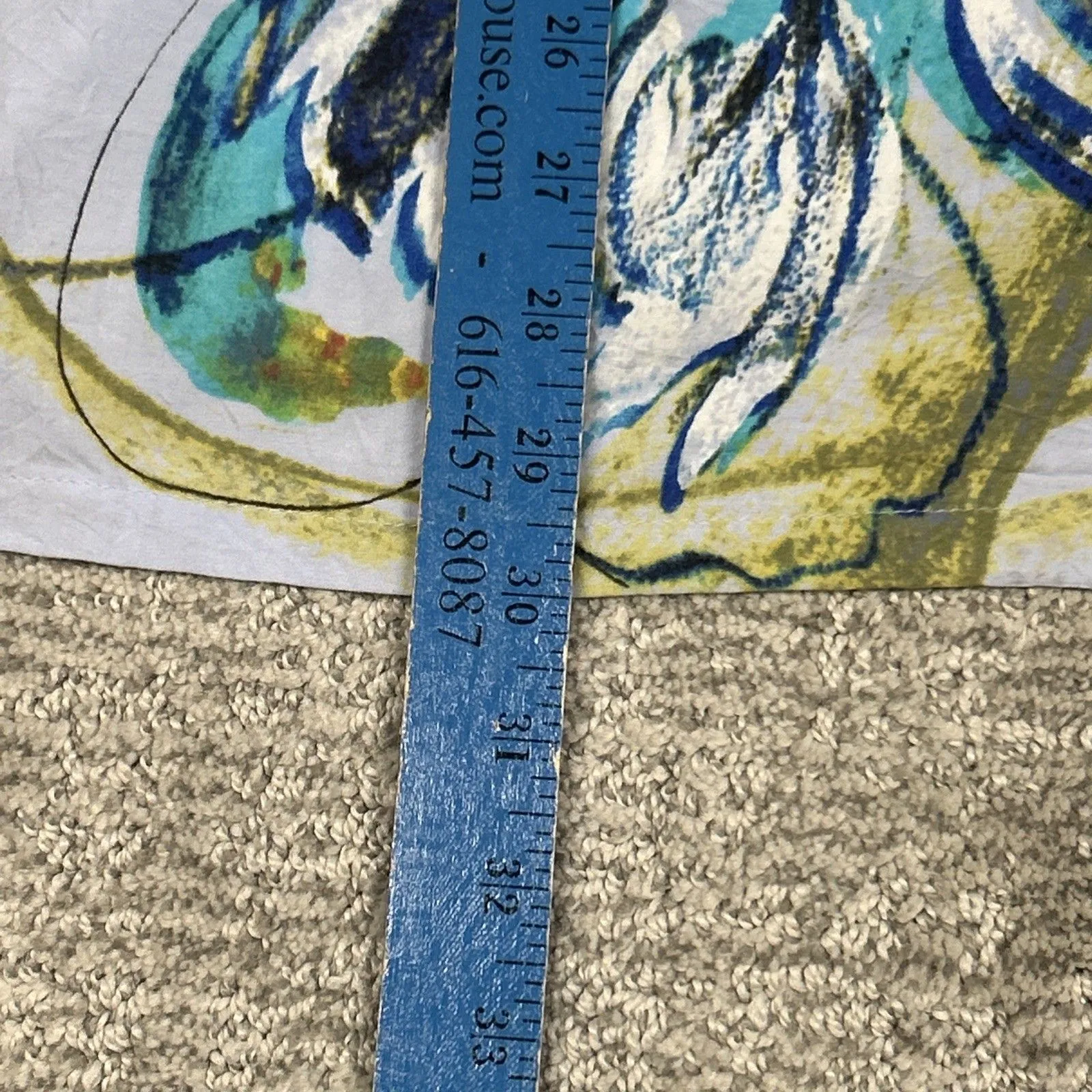 Jams World Colorful Floral Print Tunic Top Womens Medium V-Neck 3/4 Slv Popover - Image 10