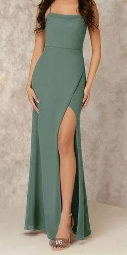 Size 6  dress color eucalyptus no alterations have been made - Image 3