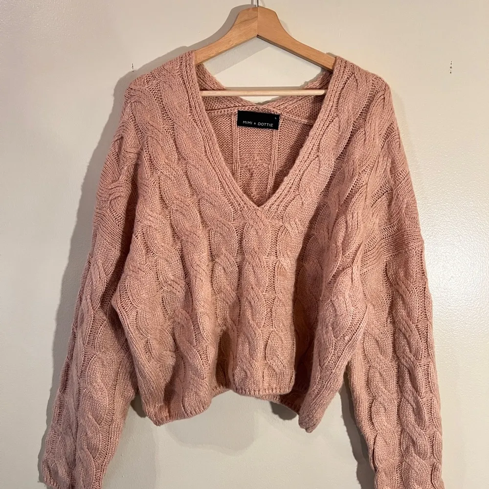 Mimi & Dottie Pink Sweater - Image 2