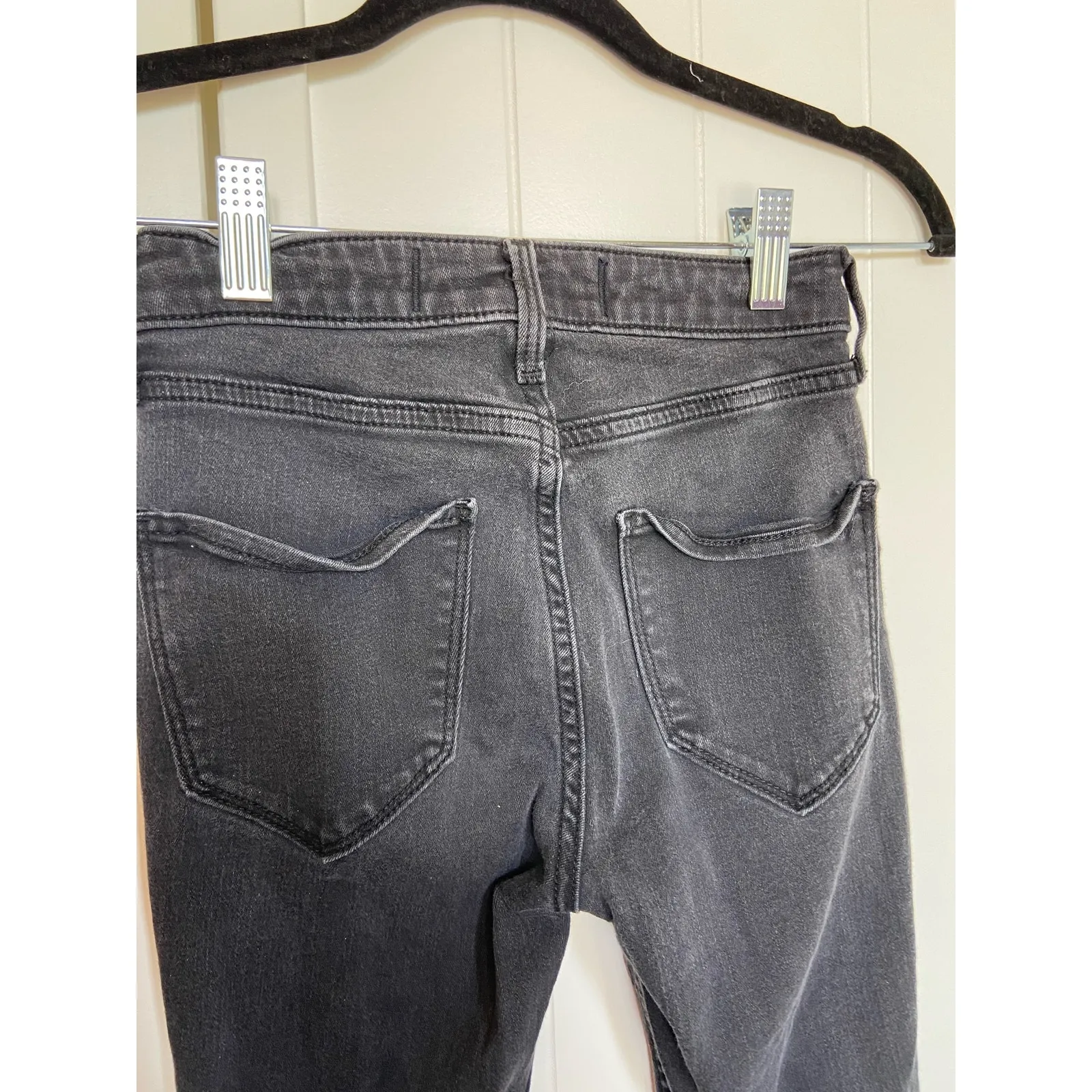 Hollister Womens Jeans Sz 00 23 x 26 Black High‎ Rise Crop Legging Regular - Image 7