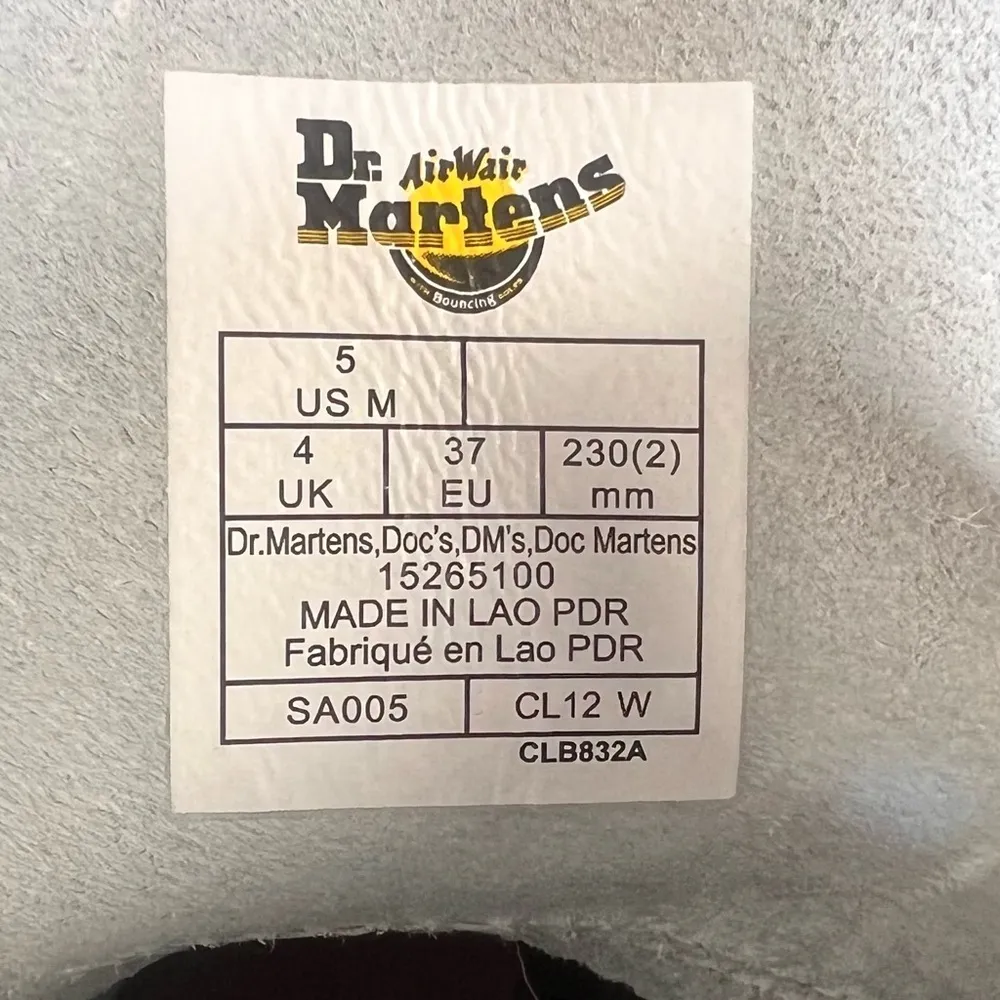 Dr. Martens Jadon Smooth Leather Unisex Boot Size 6 or 5 #463A - Image 6