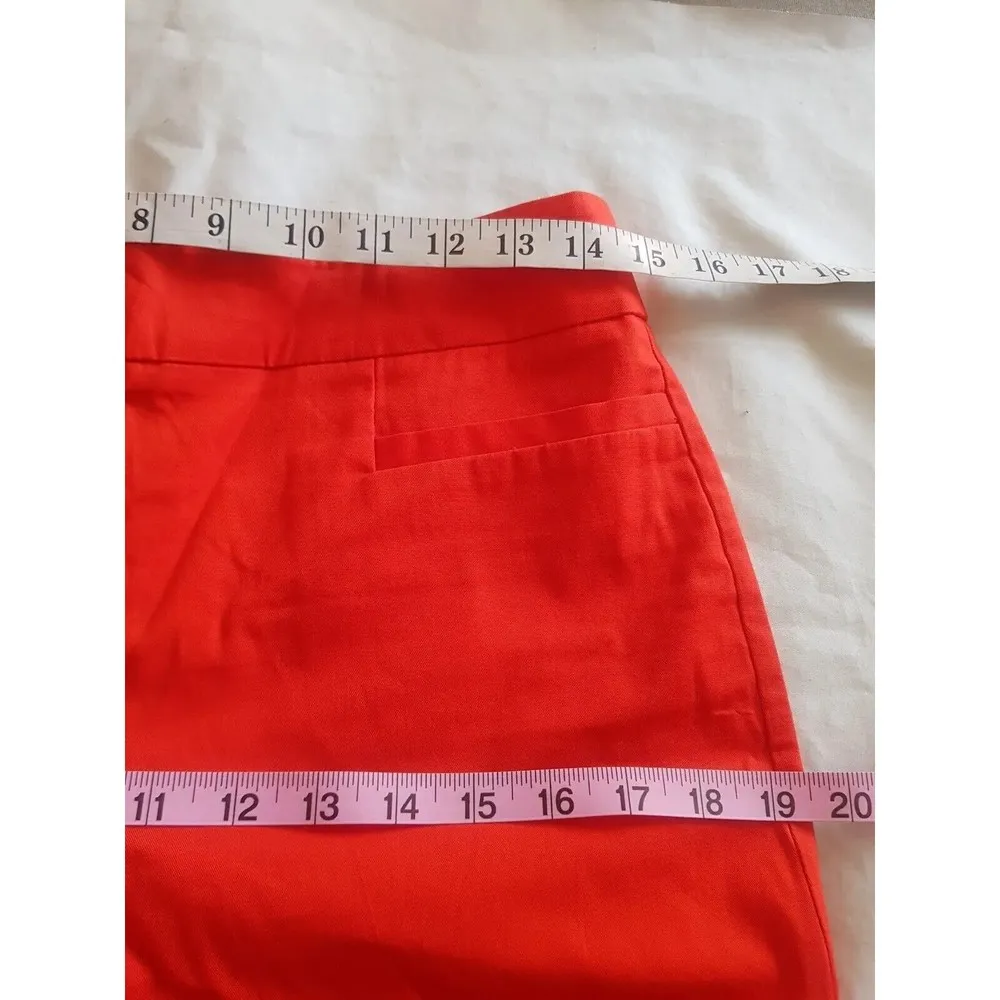 Ann Taylor Womens Pants Sz 4 Cropped Mid Rise Mid Waist Slit Straight Leg Casual - Image 9