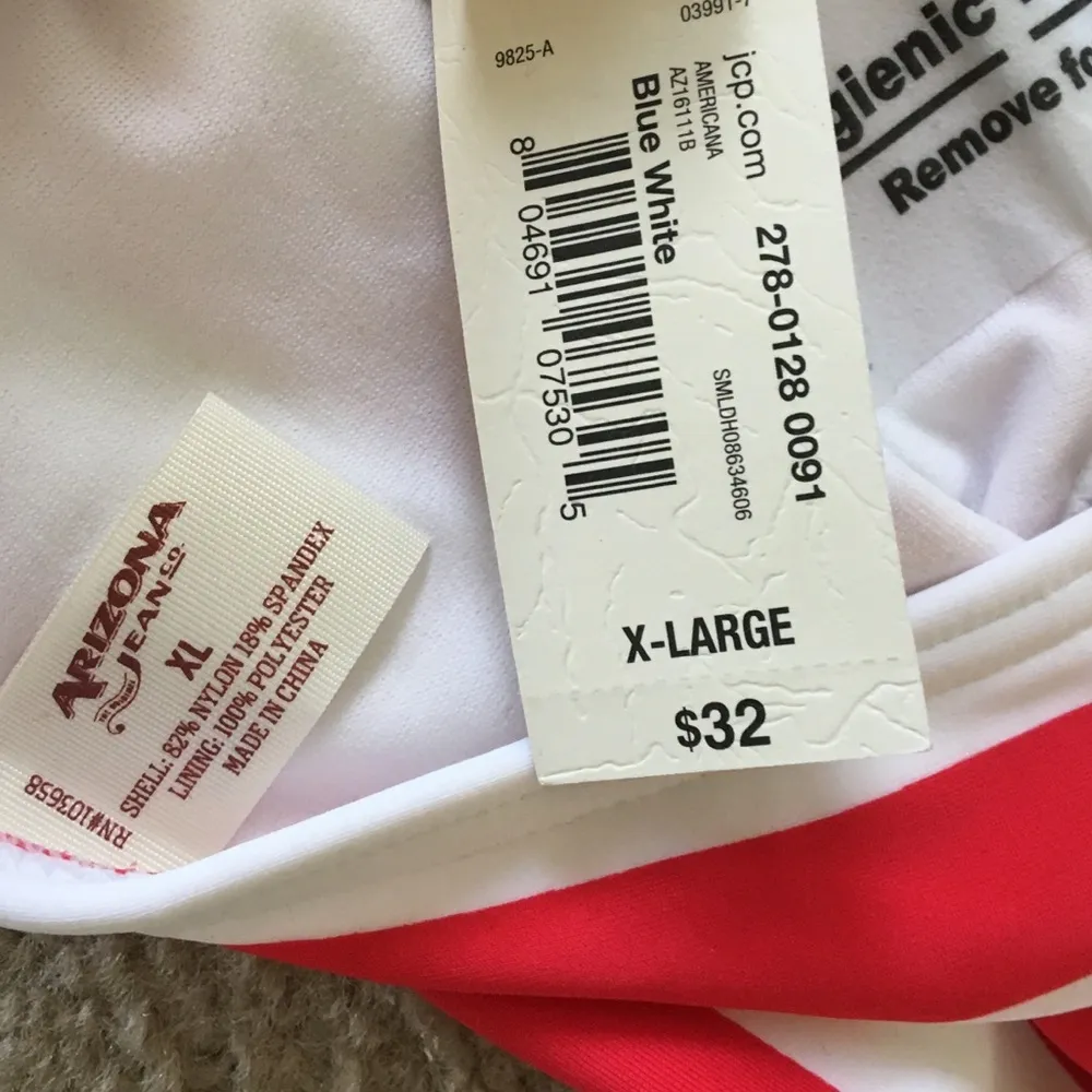 Blue White Stars Tie Bikini Bottom - Image 5