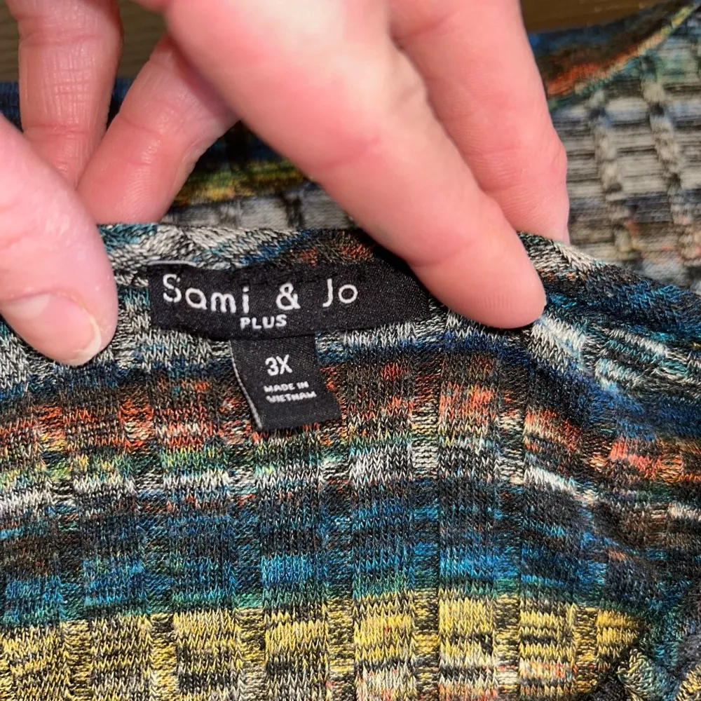 Sami & Jo  Plus Size 3x Dress with Half Zip up front Hunter Green - Image 6