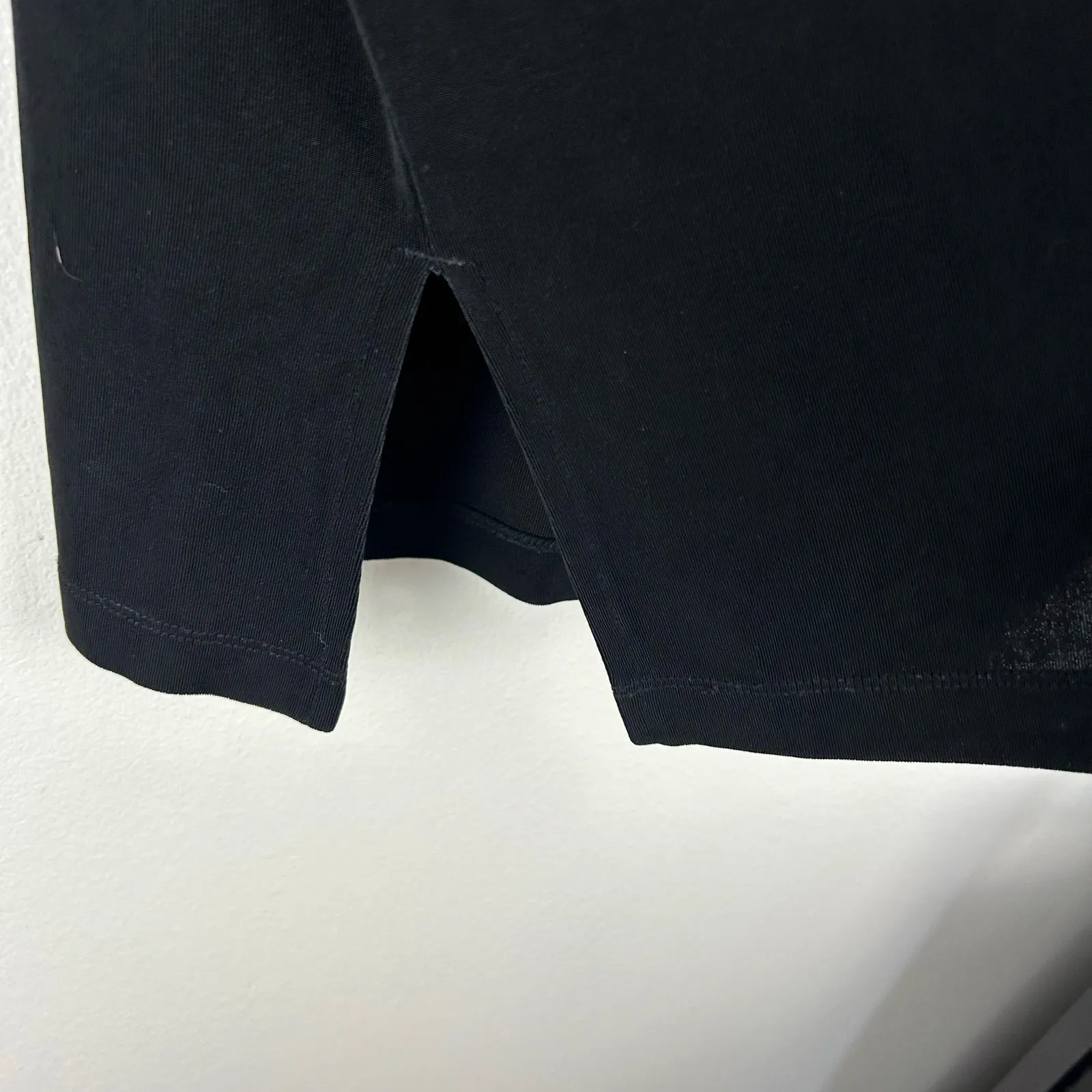 Chicos Travelers Womens SIZE 2 US M Cardigan Open Front Black Slinky Stretch - Image 5