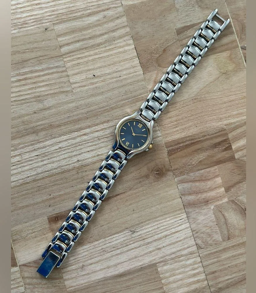 Seiko Vintage Ladies Watch Blue Dial Two-Tone Bracelet
Gold-Tone Markers Hands - Image 7