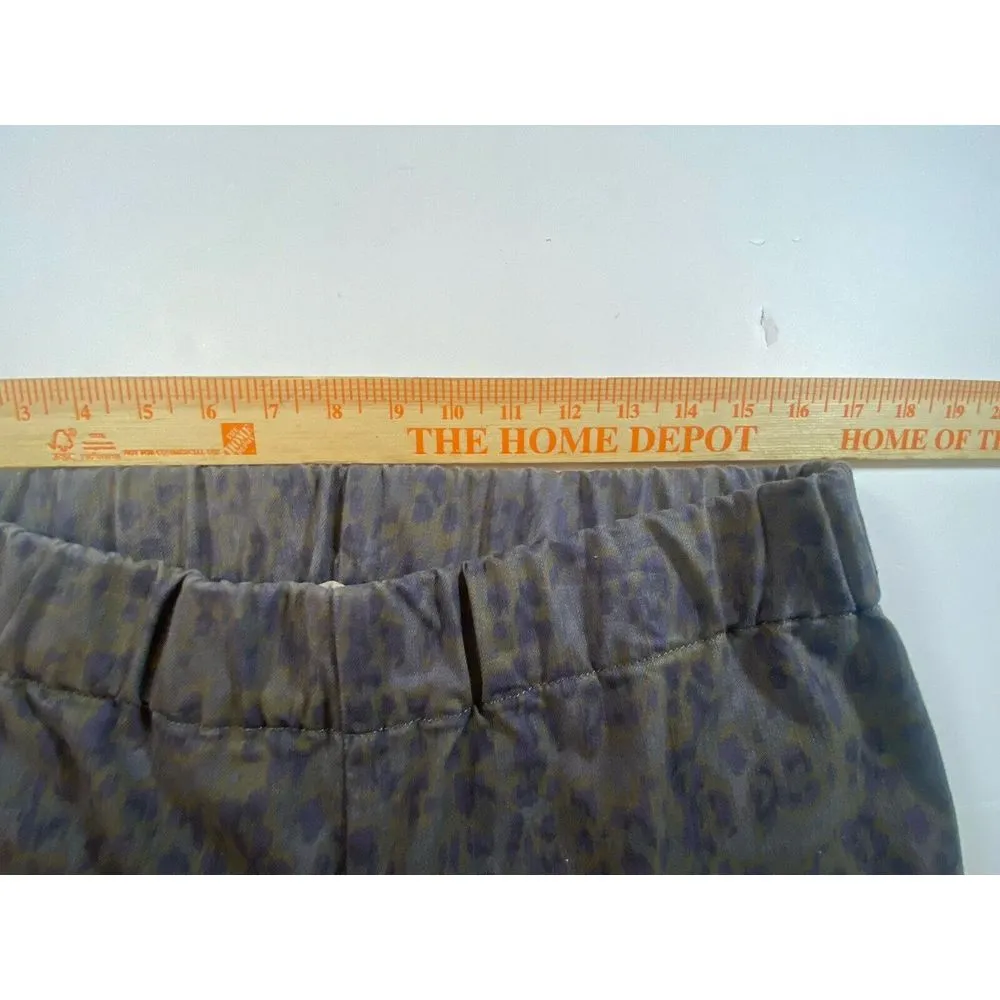 Soft Surroundings Metro Pants Purple Leopard Print Elastic Waist Pull On Large - Image 5