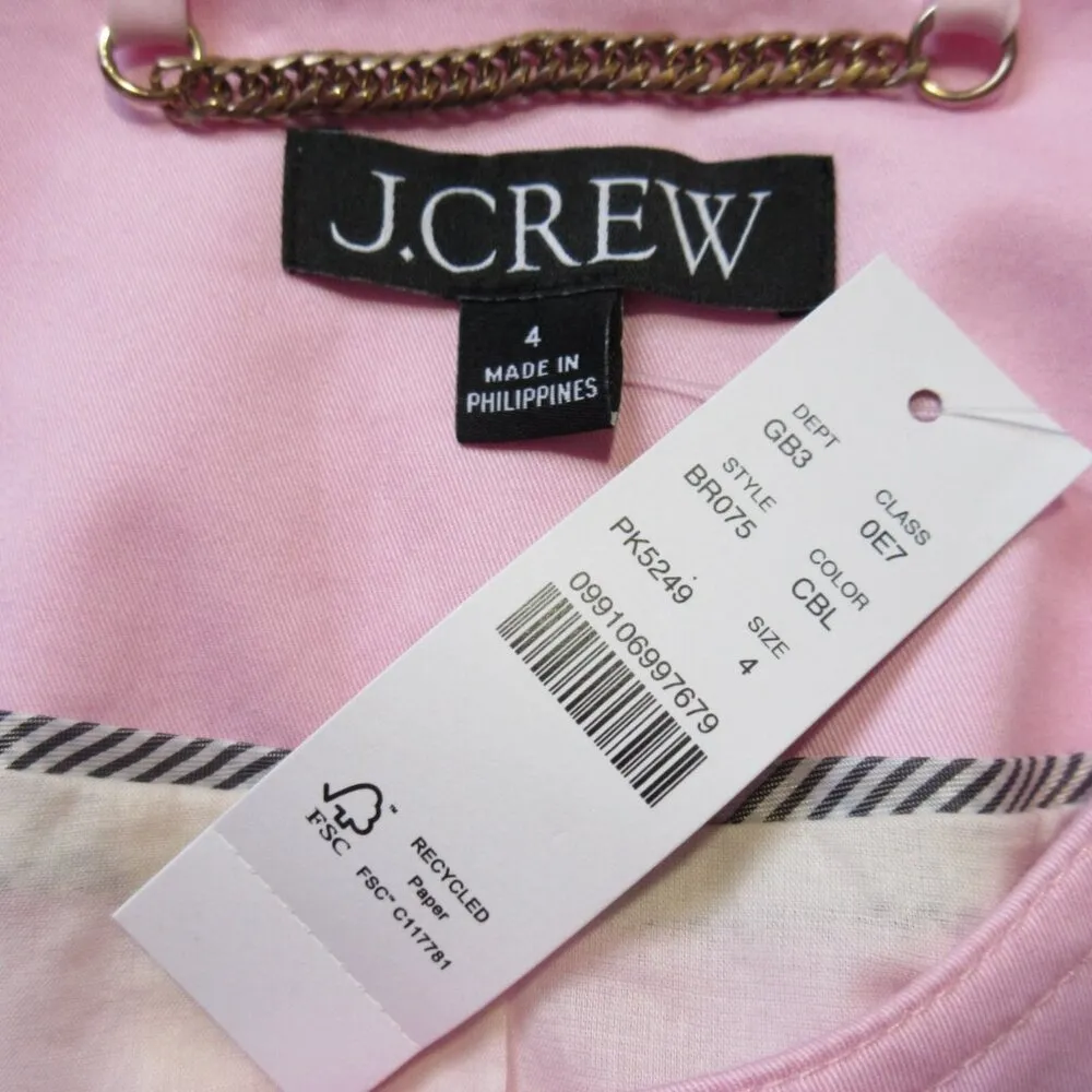 NWT J.Crew Louisa Lady Jacket in Cupcakes Blush Pink Lightweight Chino 4 - Image 3